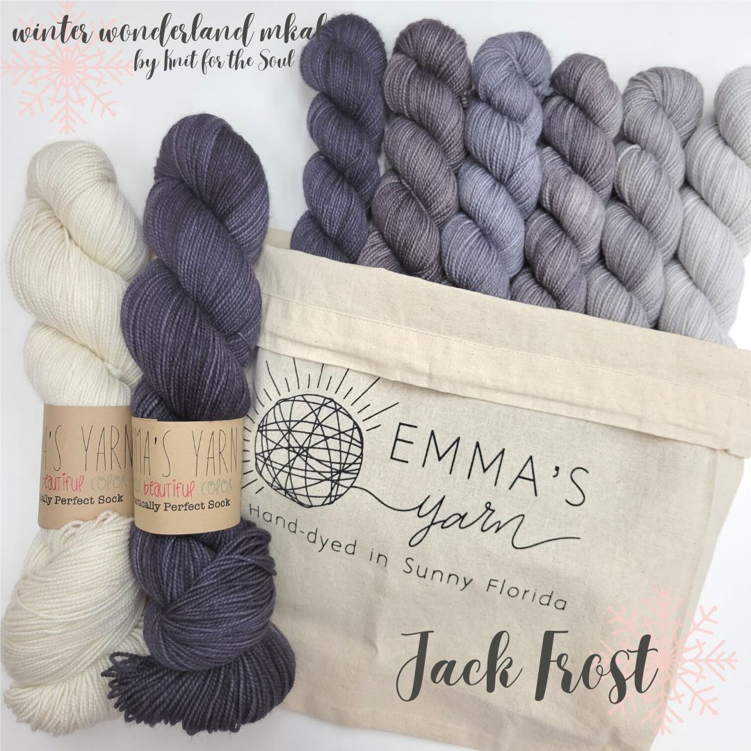 Jack Frost 2022 Winter Wonderland SHAWL Kit Emma's Yarn