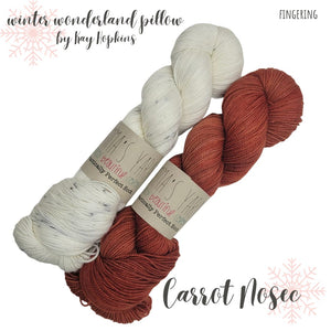 Carrot Nose - Winter Wonderland Pillow Kit (FINGERING)