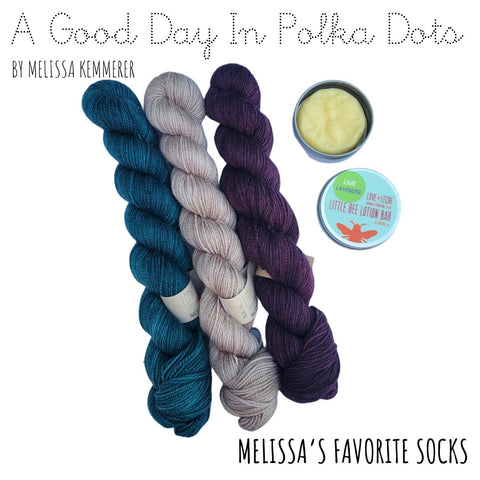 Melissa's Favorite Socks - A Good Day In Polka Dots
