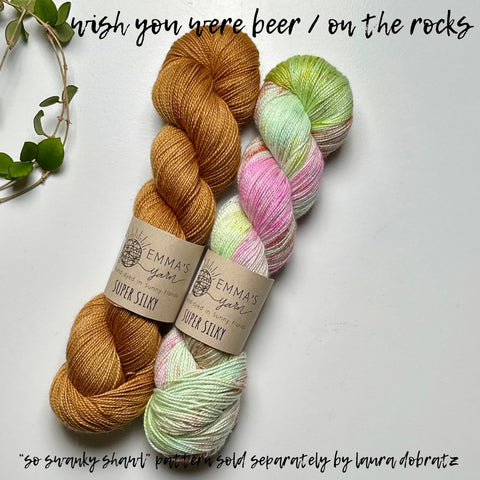 Wish You Were Beer / On The Rocks - So Swanky Shawl Kit